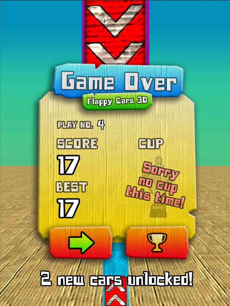 Flappy Cars 3D iPad  स्क्रीनशॉट