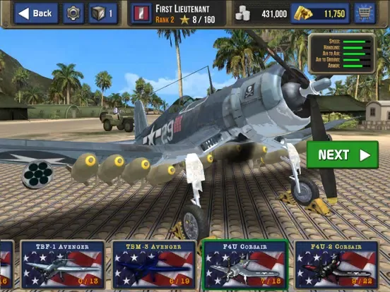 Air Combat Pilot: WW2 Pacific iPad  スクリーンショット
