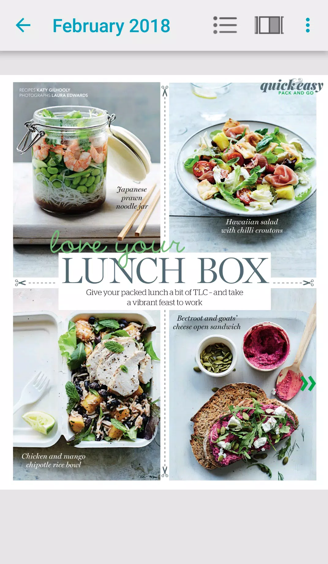 Screenshot di Sainsbury's magazine