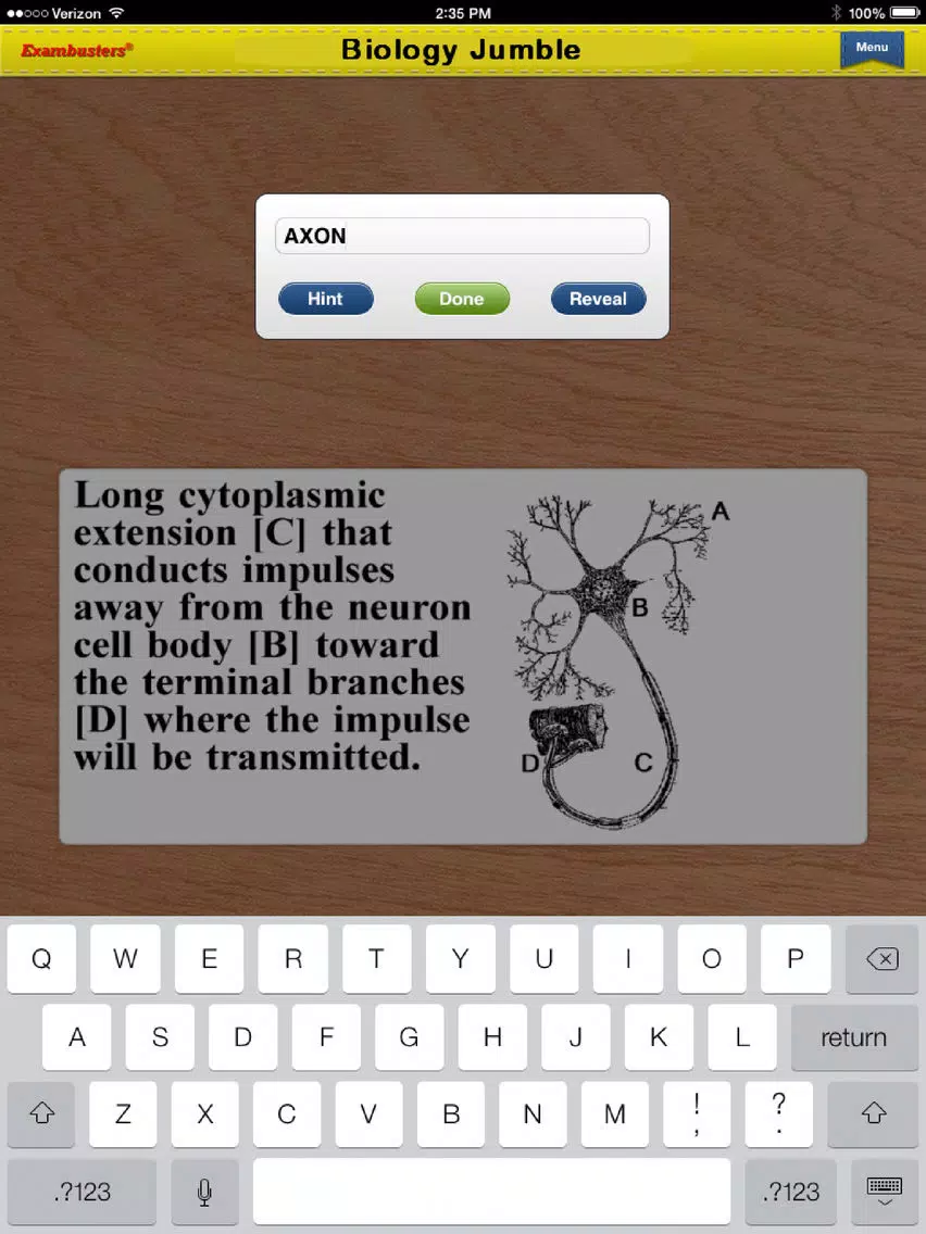 GCSE Biology Prep Flashcards Exambusters iPad Screenshots