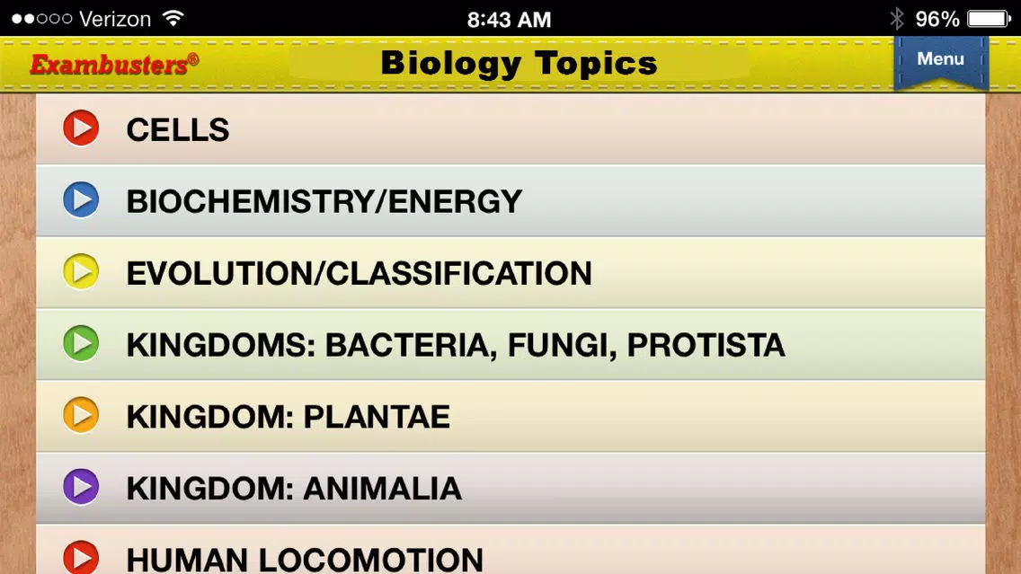 GCSE Biology Prep Flashcards Exambusters Screenshots