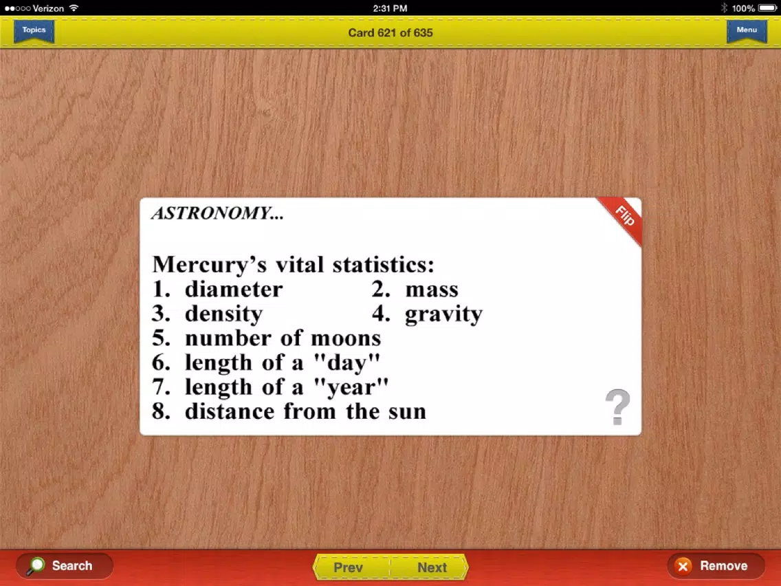 GCSE Geology Prep Flashcards Exambusters iPad Screenshots