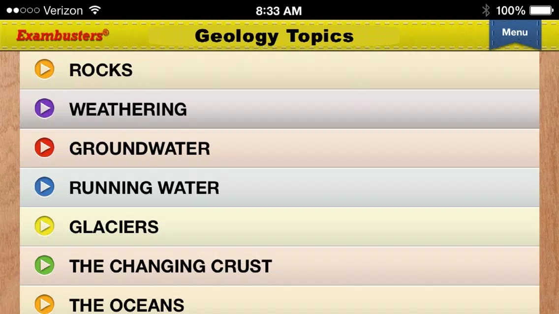 GCSE Geology Prep Flashcards Exambusters Screenshots