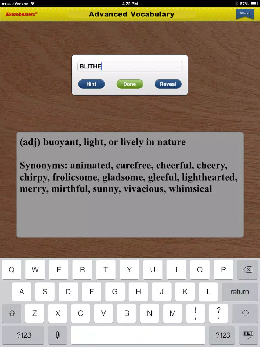 LSAT Prep Verbal Flashcards iPad Screenshots