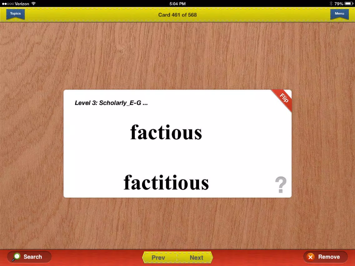 LSAT Prep Verbal Flashcards iPad Screenshots