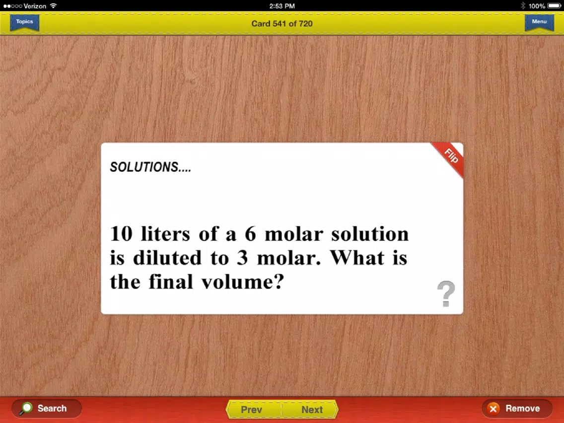 NY Regents Chemistry Prep Flashcards Exambusters iPad Screenshots