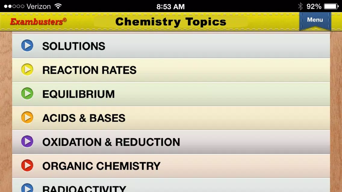 NY Regents Chemistry Prep Flashcards Exambusters Screenshots