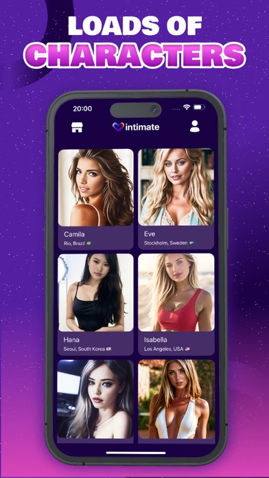 Intimate - AI Girlfriend Chat Screenshots