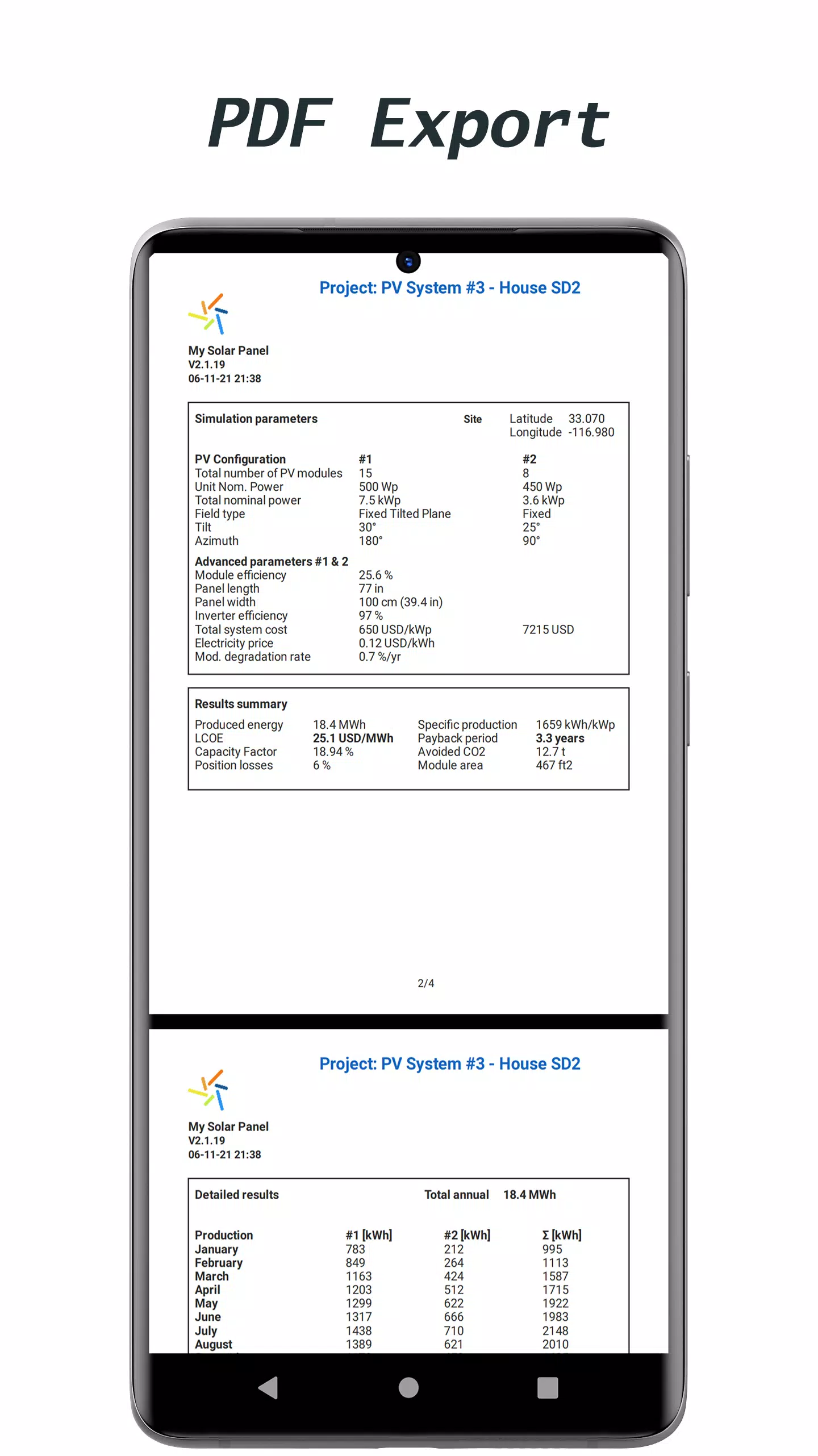 My Solar Panel Lite Screenshots