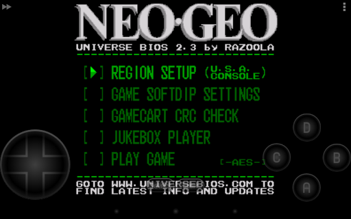 NEO.emu (Arcade Emulator) Screenshots