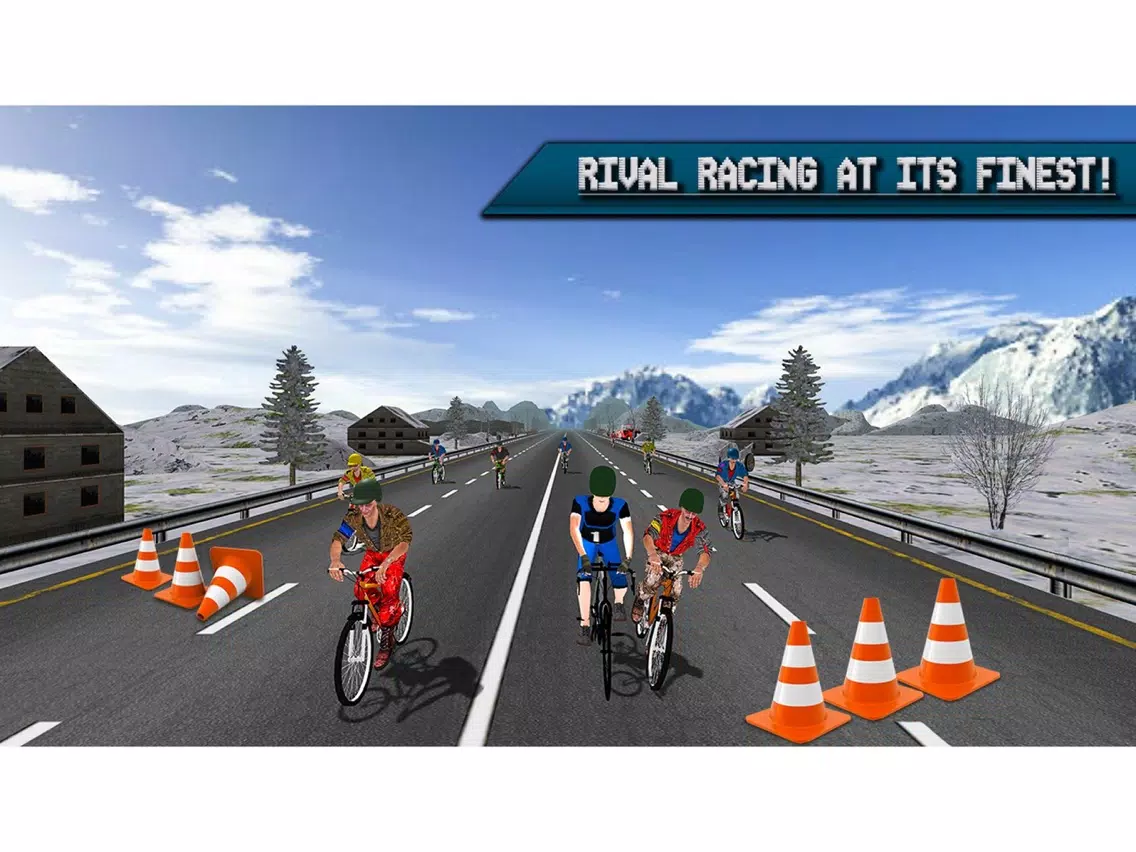 Extreme Highway Bike Racing 2017 - Bicycle Race 3D iPad Screenshots