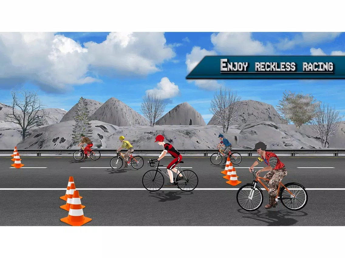 Extreme Highway Bike Racing 2017 - Bicycle Race 3D iPad Screenshots