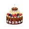 Cake Party Stickers
