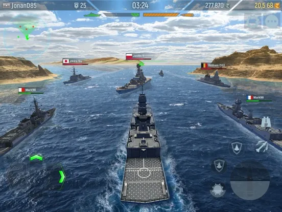 Naval Armada: War mobile games iPad Screenshots