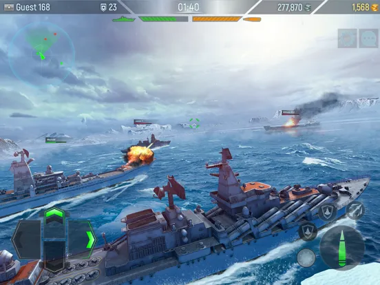 Naval Armada: War mobile games iPad Screenshots