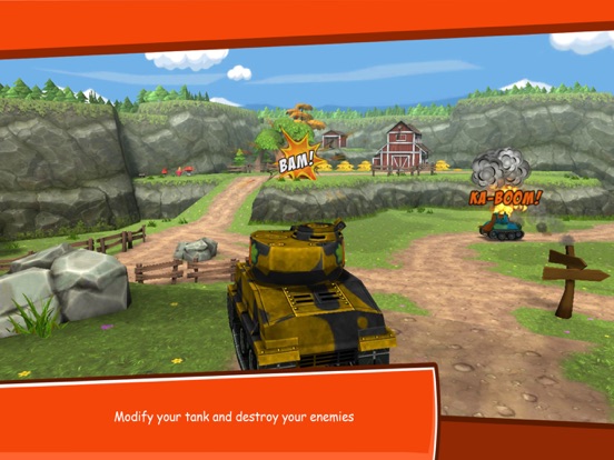Toon Wars: Tank battles iPad  Screenshots