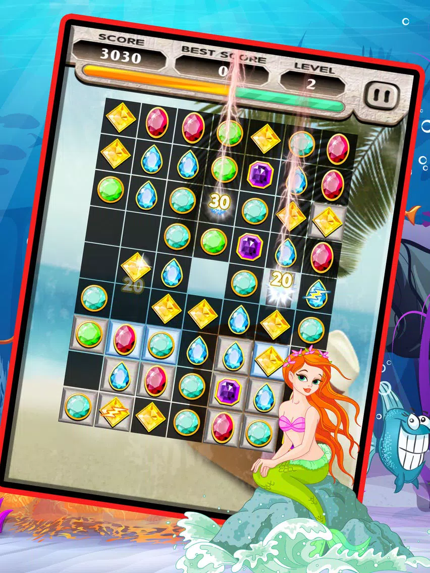 Sea Jewels Star Match 3 iPad Screenshots