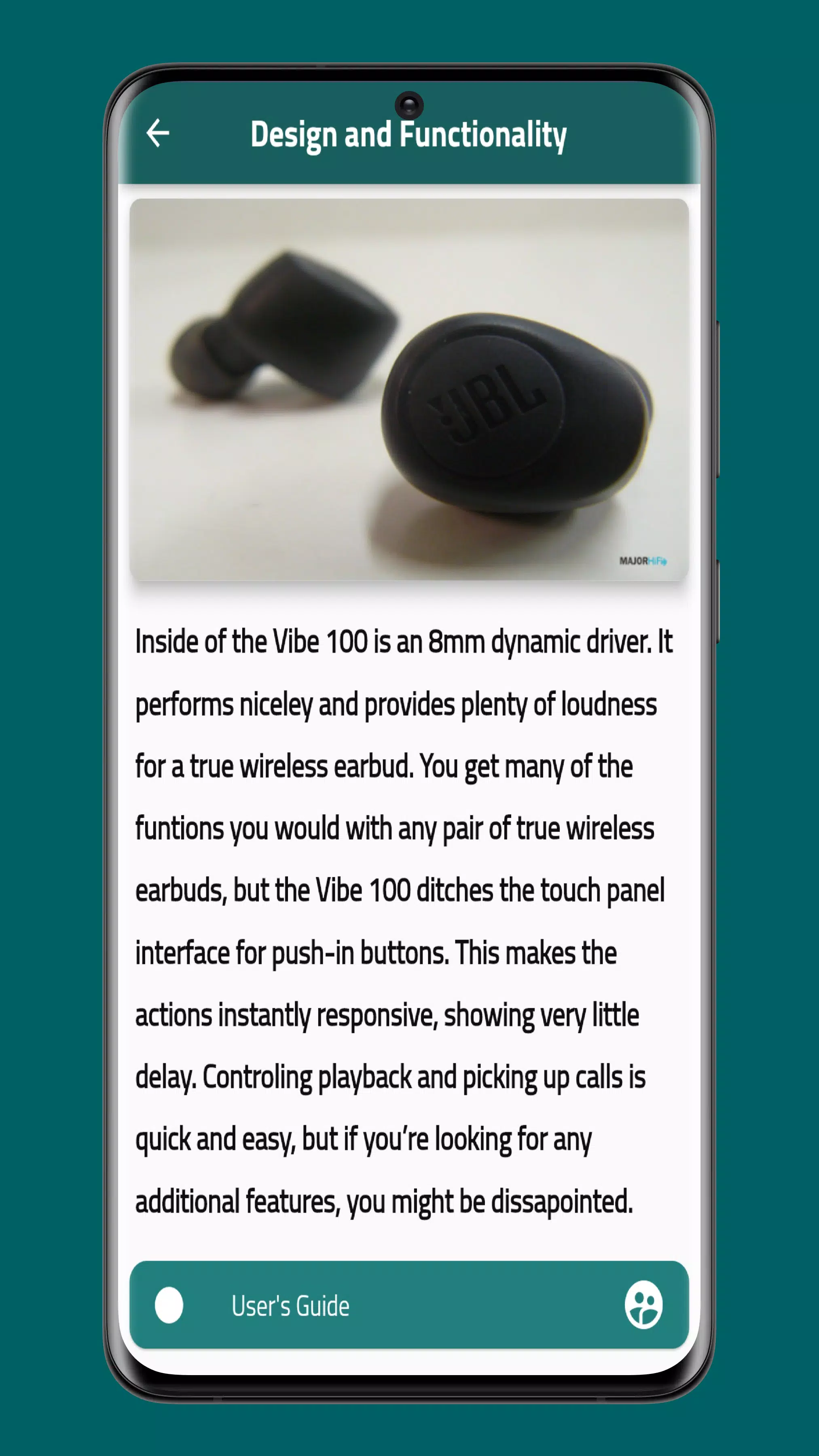 JBL VIBE 100 TWS Guide Screenshots