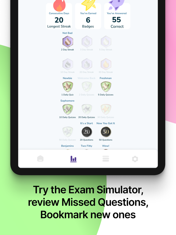 NCLEX RN PN 2025 Practice Test iPad Screenshots