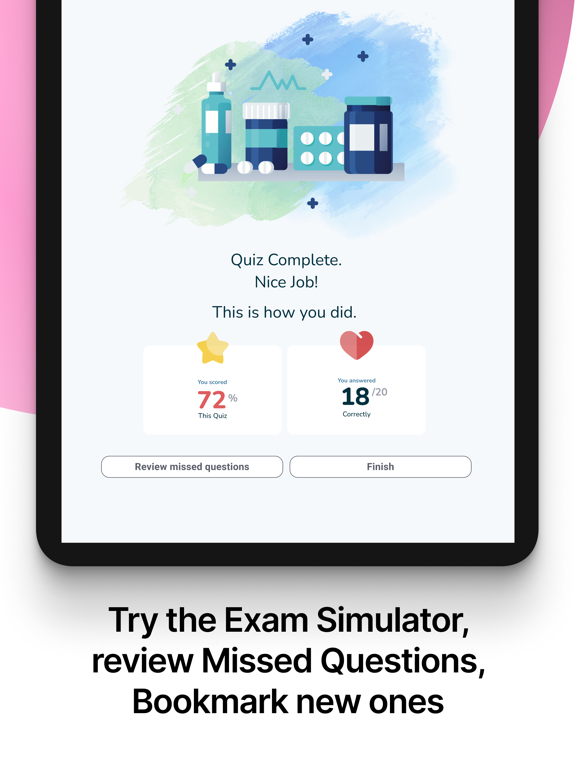 NCLEX RN PN 2025 Practice Test iPad Screenshots