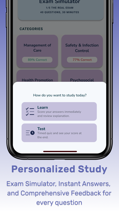NCLEX RN PN 2025 Practice Test Screenshots