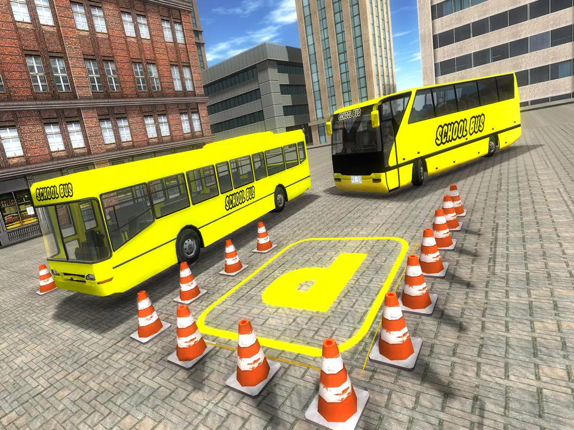 High School Bus Driver - City Bus Simulator 2017 iPad Screenshots