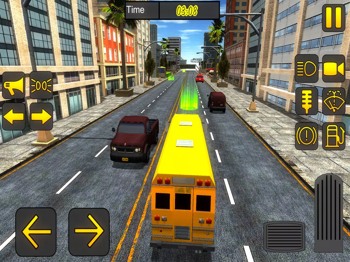 High School Bus Driver - City Bus Simulator 2017 iPad Screenshots
