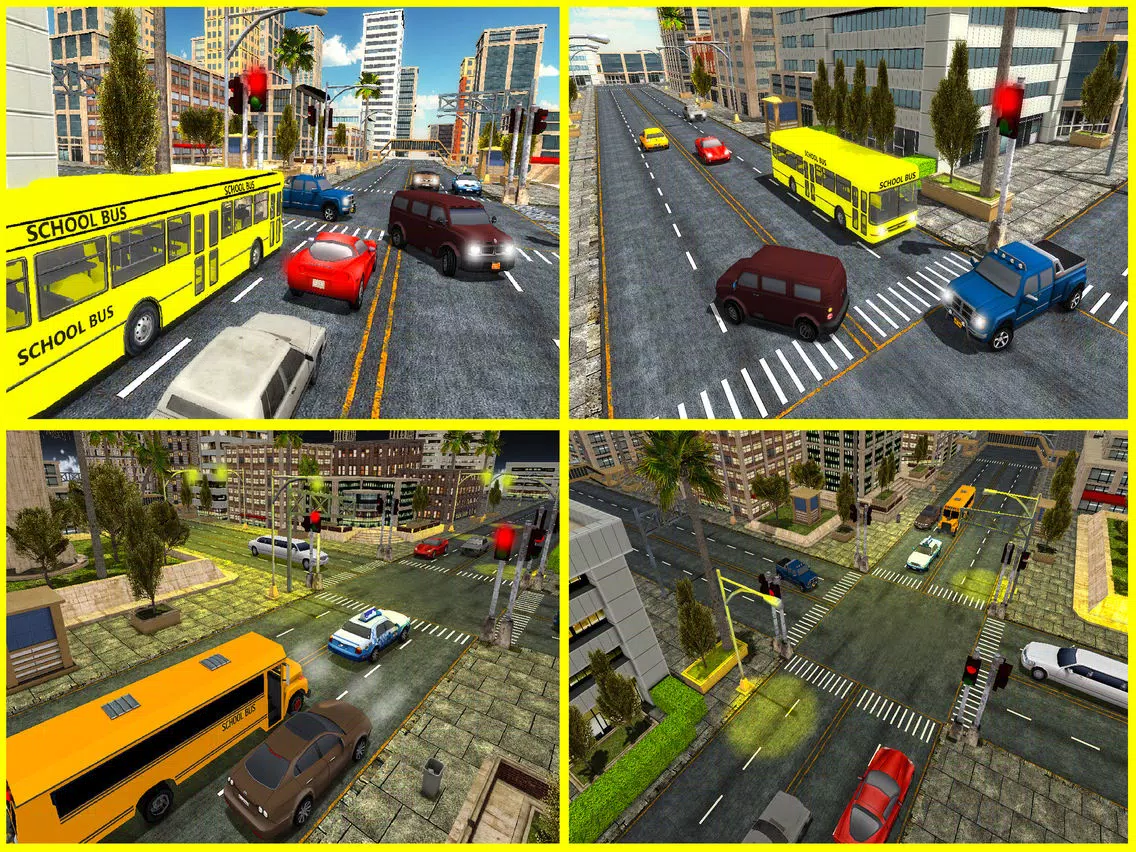 High School Bus Driver - City Bus Simulator 2017 iPad Screenshots