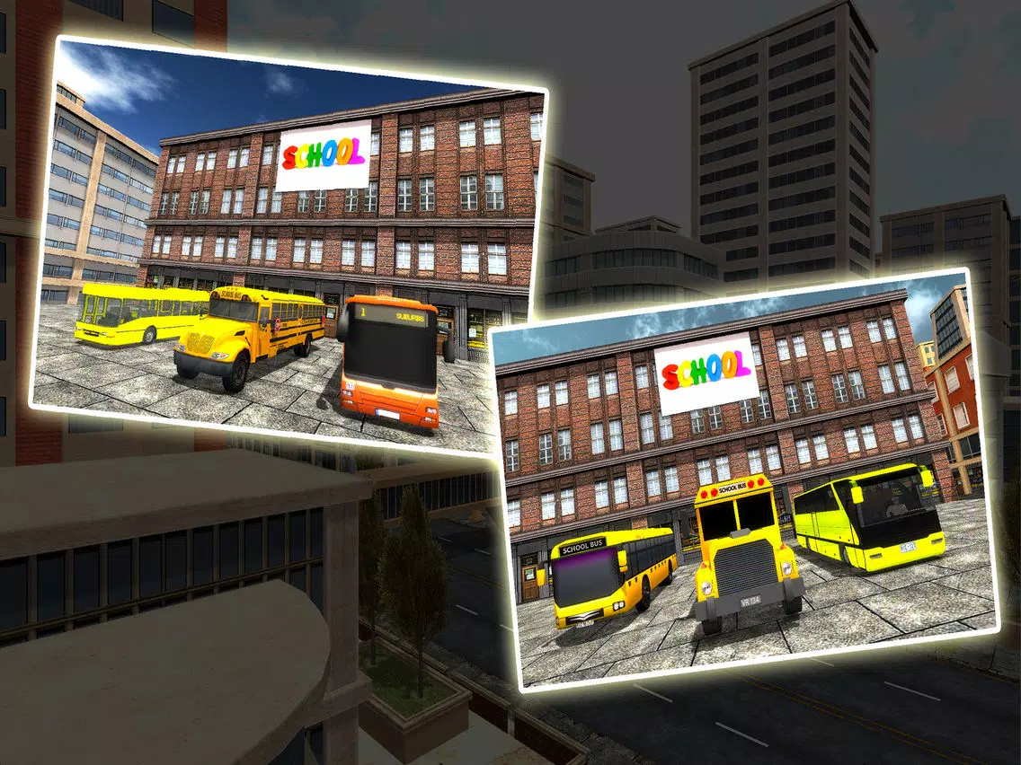 High School Bus Driver - City Bus Simulator 2017 iPad Screenshots