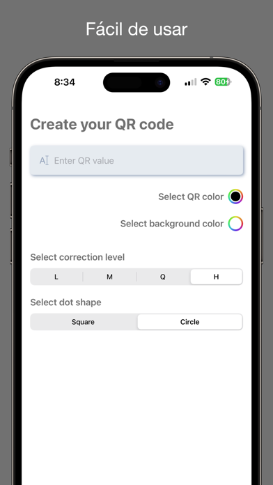 Create QR V2 Screenshots