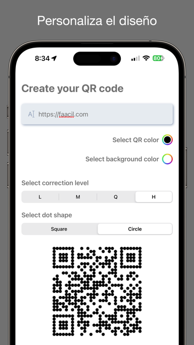 Create QR V2 Screenshots
