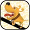 A Gone Girl's Fluffy Dog Jumping Like a Flash in an Autumn Afternoon Free