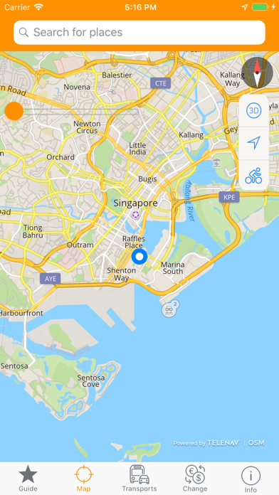 Singapore Map and Travel Guide Screenshots