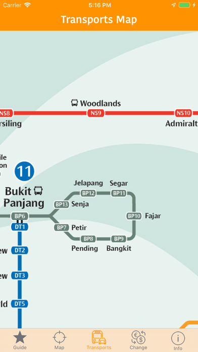 Singapore Map and Travel Guide Screenshots