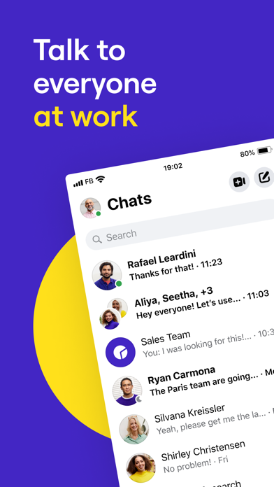 Workplace Chat from Meta Screenshots