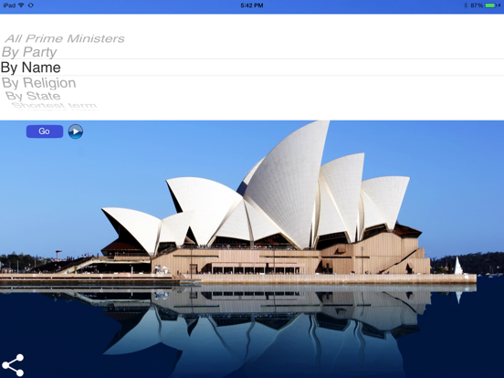Australian Prime Ministers iPad Screenshots