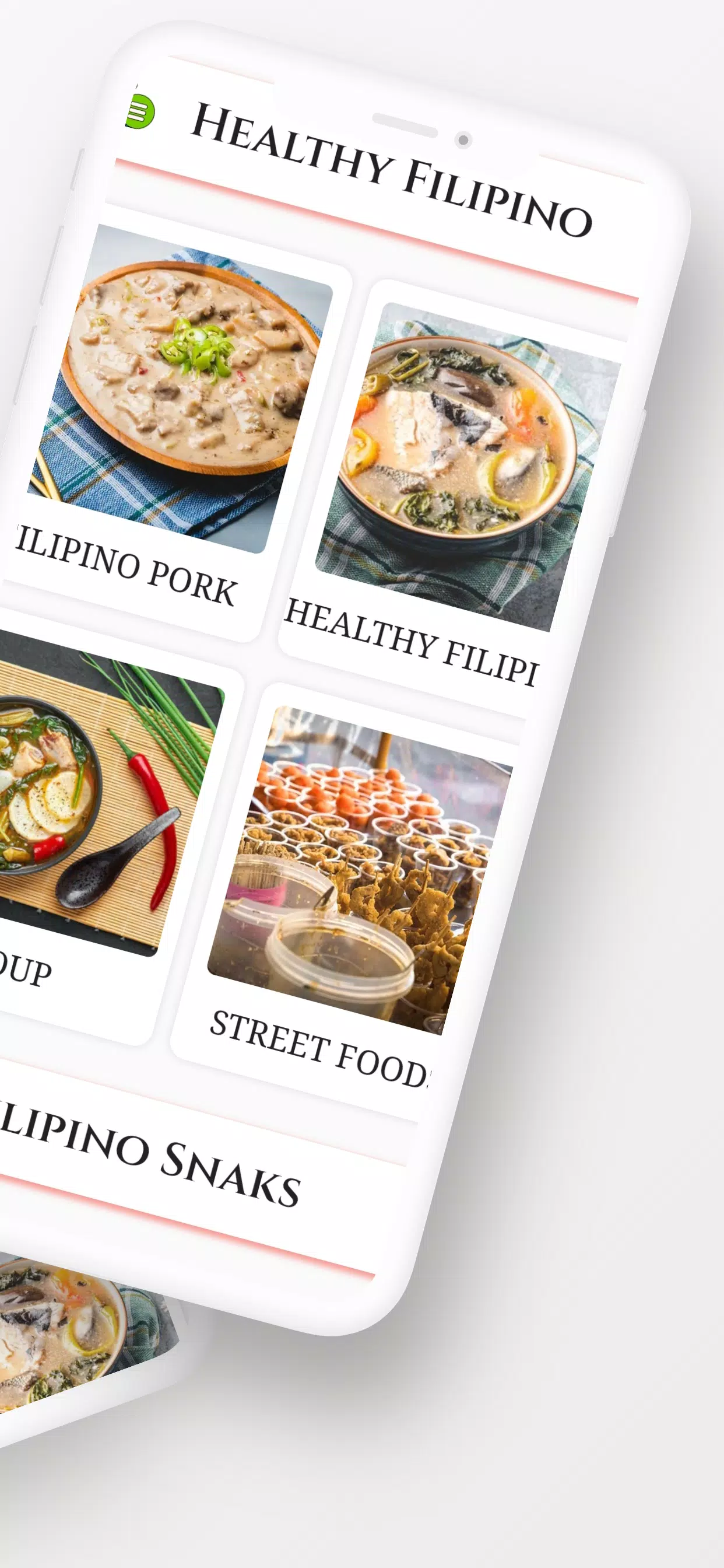 Filipino recipes cooking app Screenshots