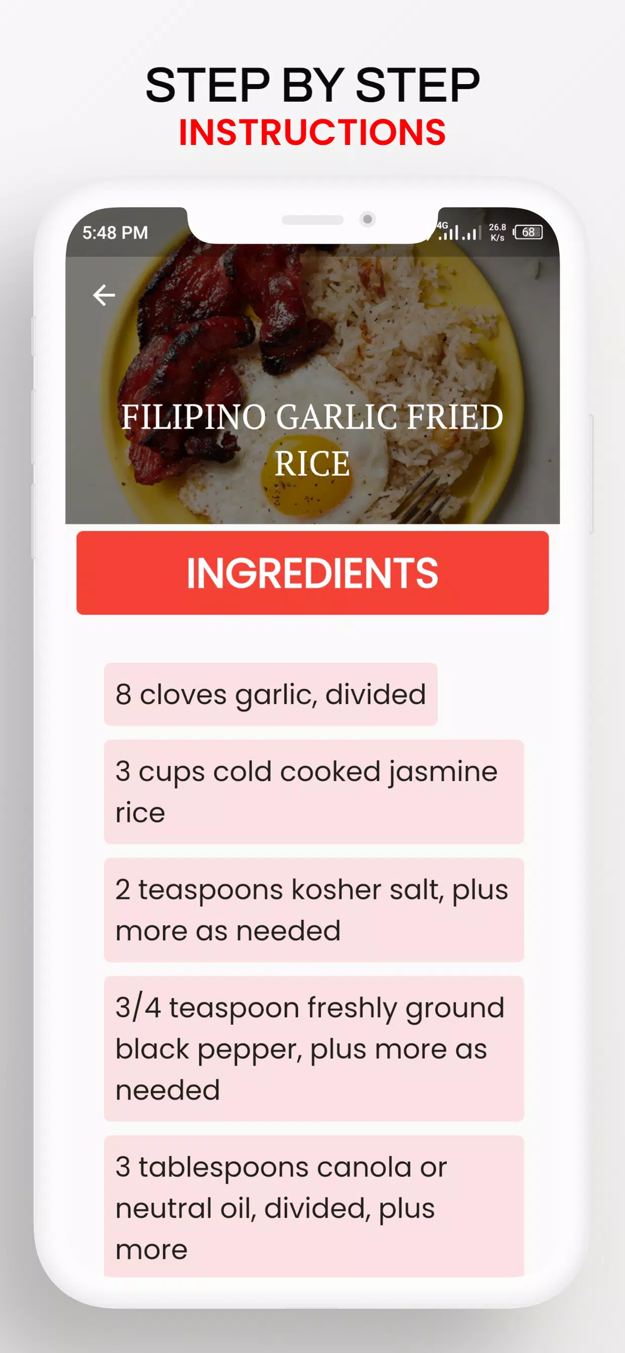 Filipino recipes cooking app Screenshots