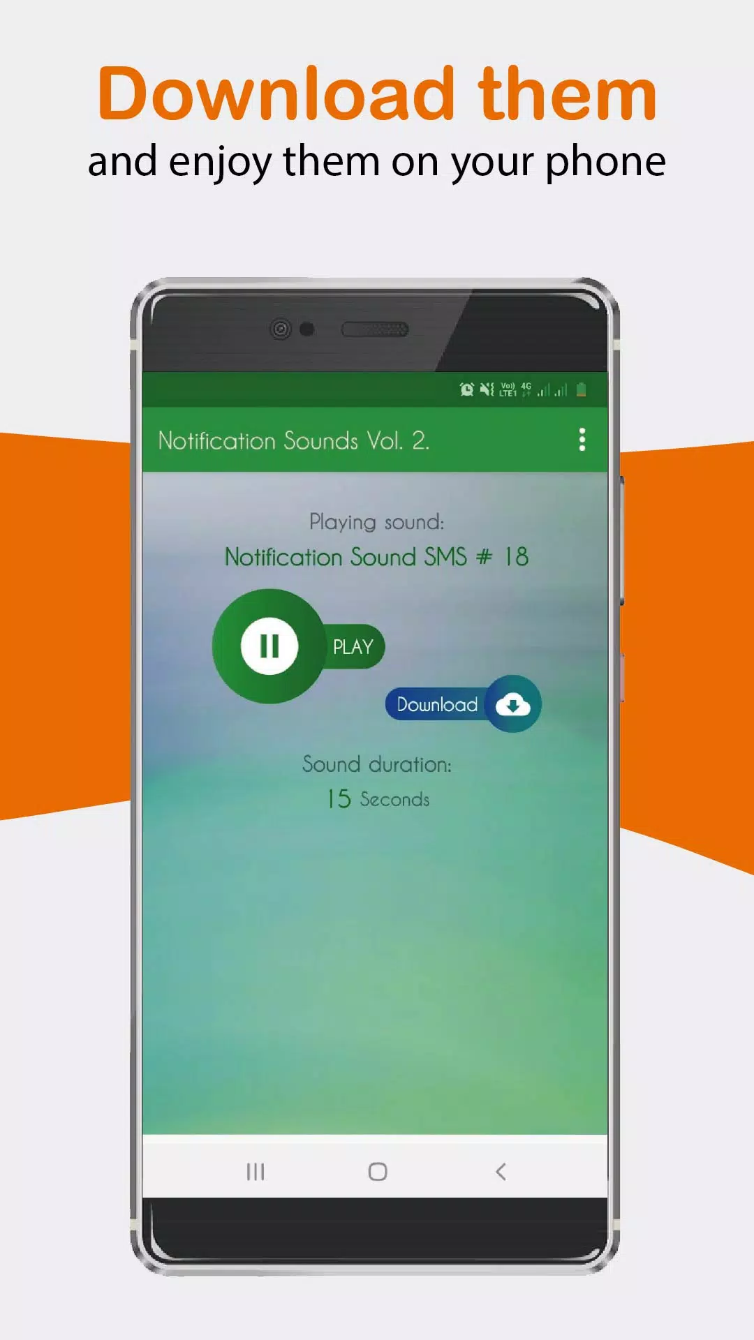 Tangkapan layar Notification Sounds. tones