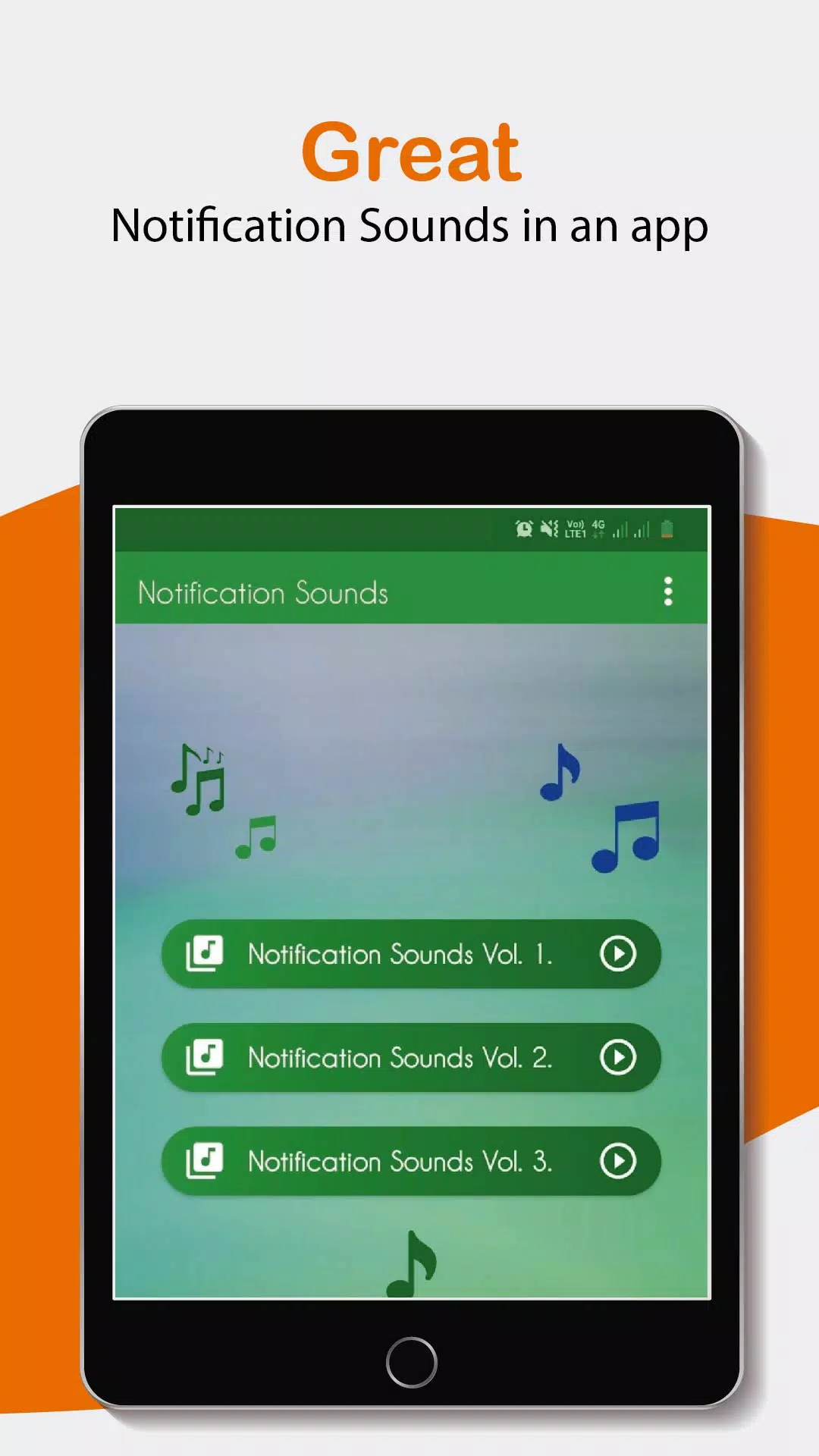 Tangkapan layar Notification Sounds. tones