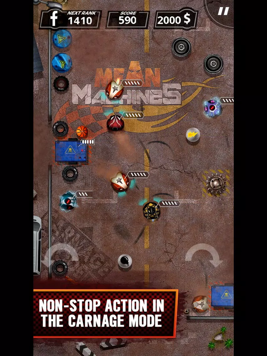Ảnh chụp màn hình của Mean Machines Demolition Derby iPad 