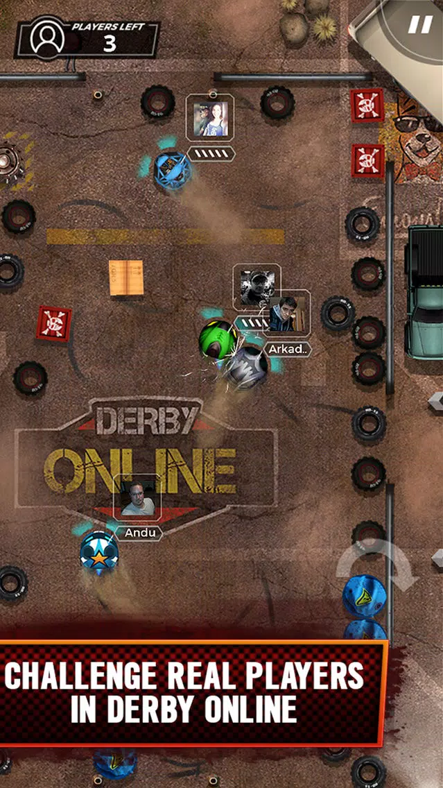 Ảnh chụp màn hình của Mean Machines Demolition Derby
