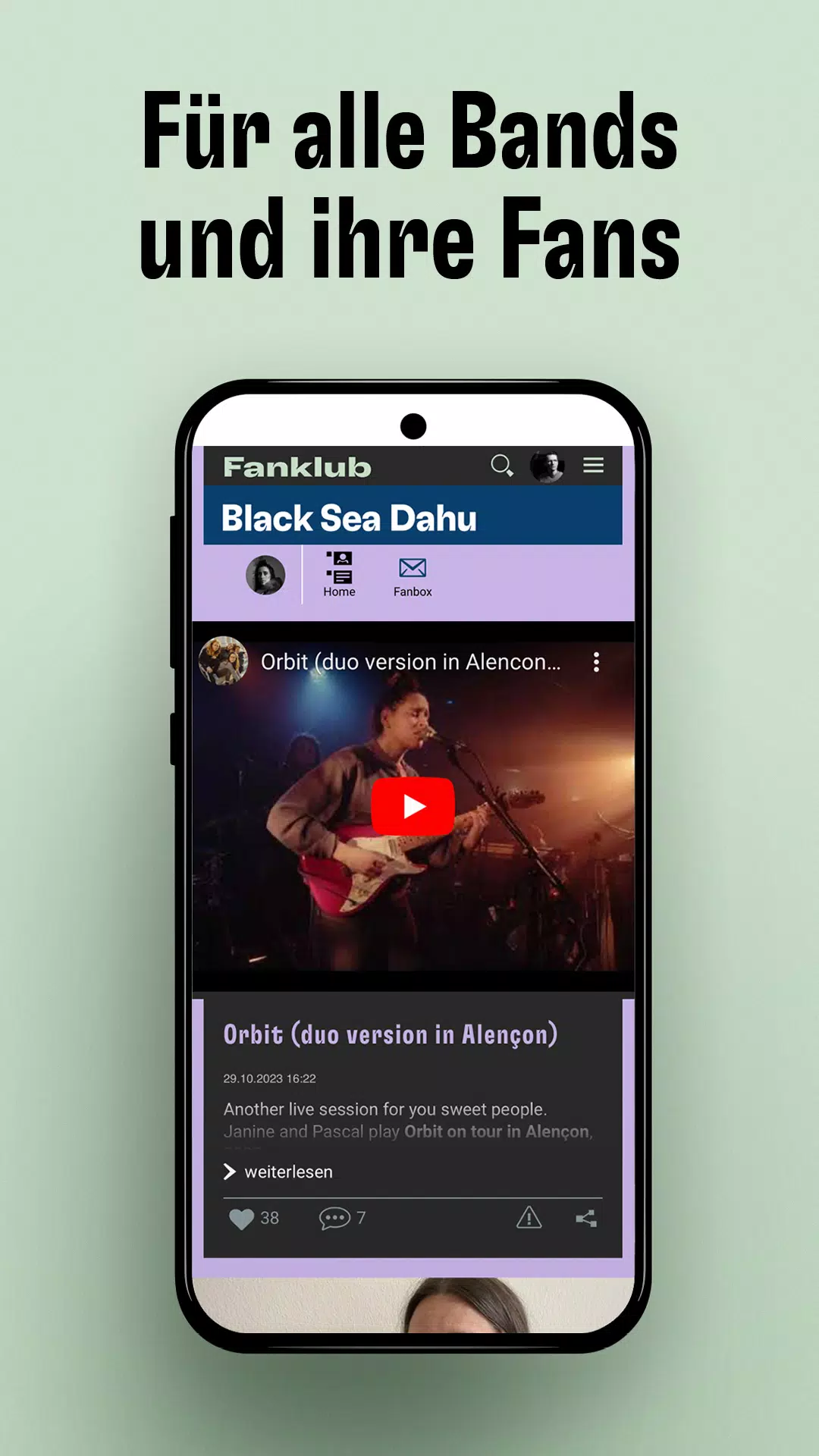 Ảnh chụp màn hình của Fanklub