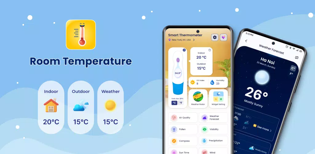 Room Temperature Thermometer Screenshots