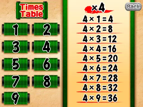Learn Times Table Easy with Math Ninja iPad  스크린샷