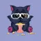 Purrrple Kitty