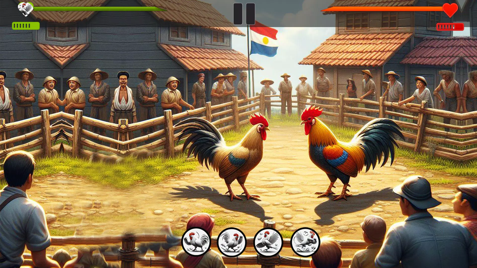 Farm Rooster Fighting Chicks 1 Screenshots