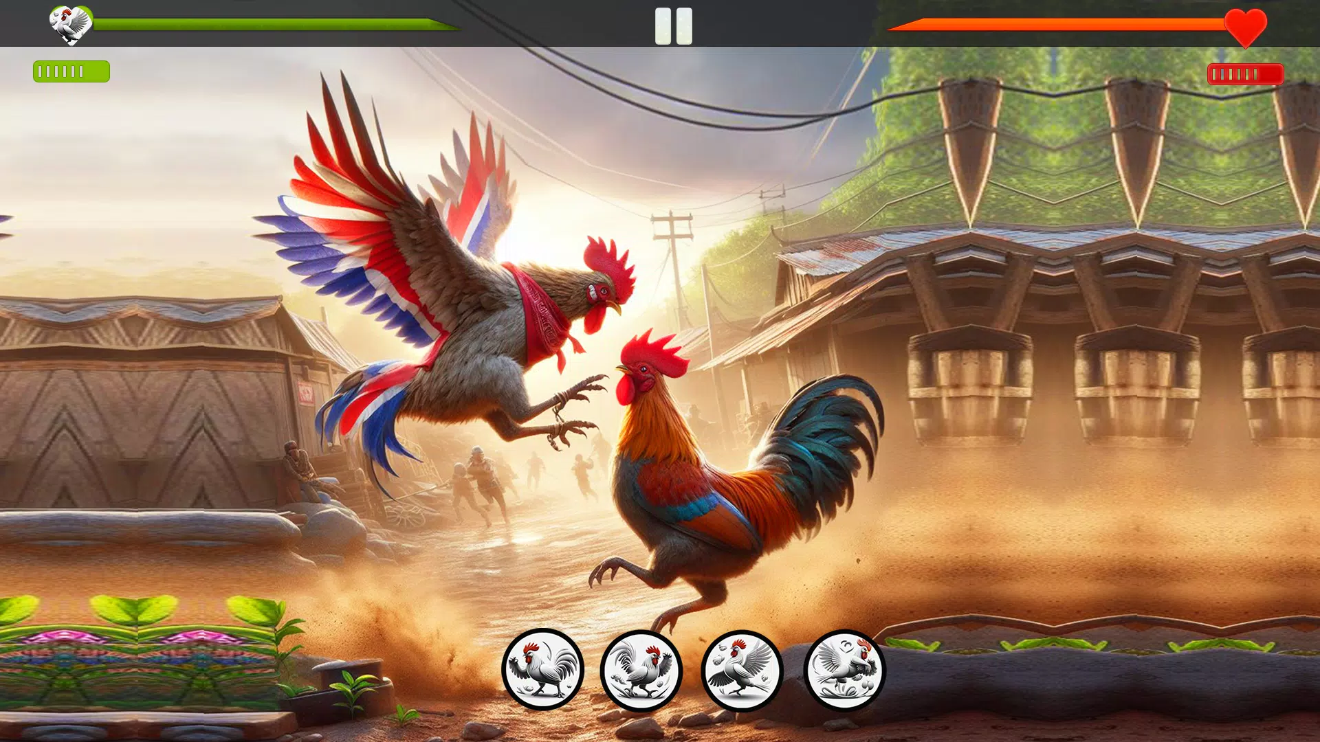 Farm Rooster Fighting Chicks 1 Screenshots
