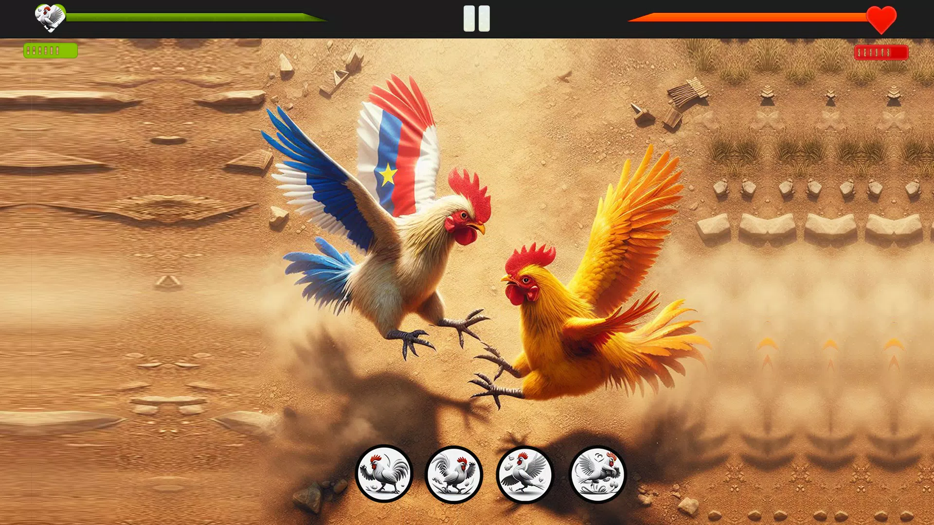 Farm Rooster Fighting Chicks 1 Screenshots