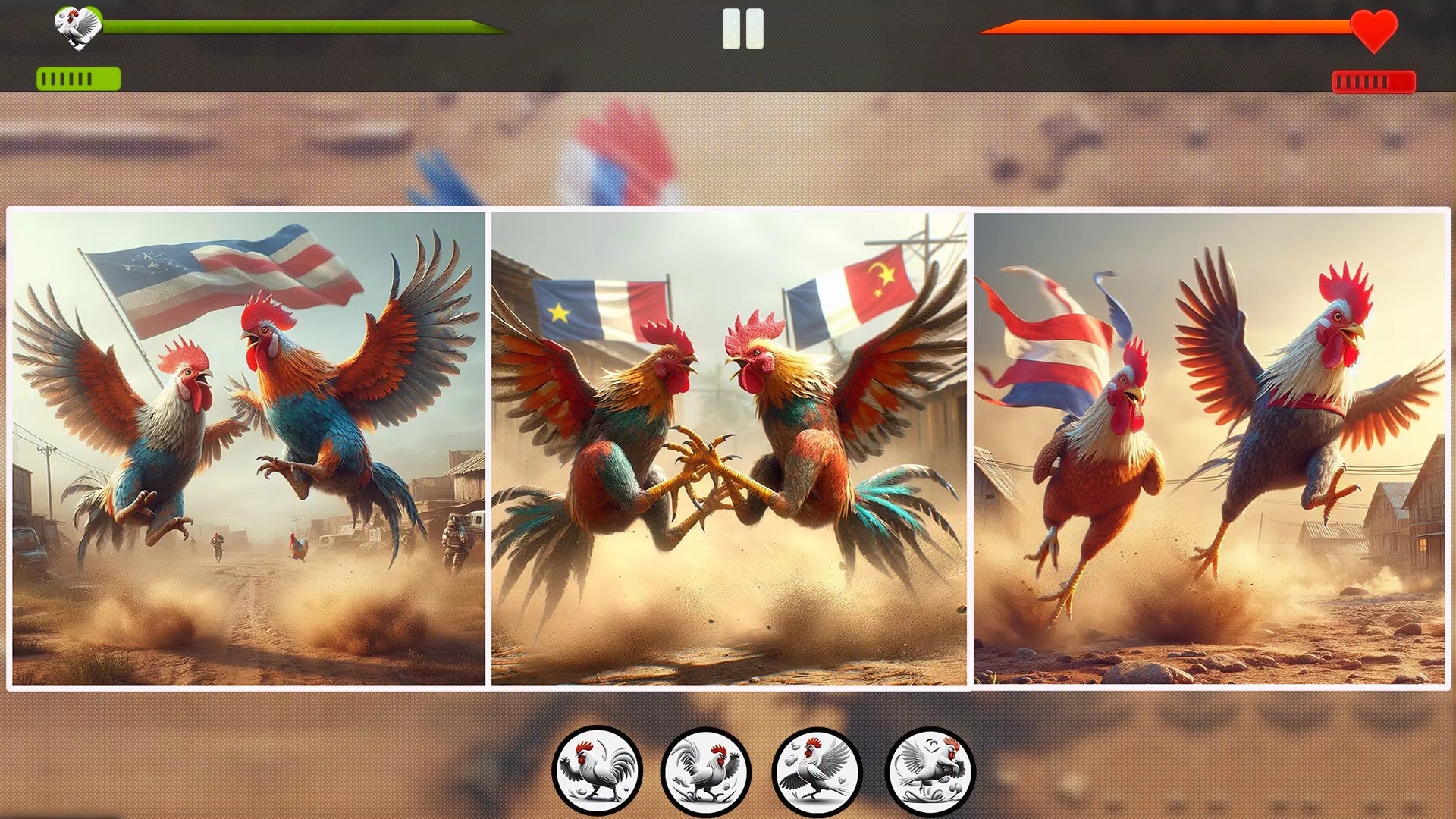 Farm Rooster Fighting Chicks 1 Screenshots